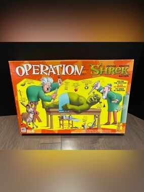 Milton Bradley Operation SHREK  Edition Trilingual Board Game -  Complete
